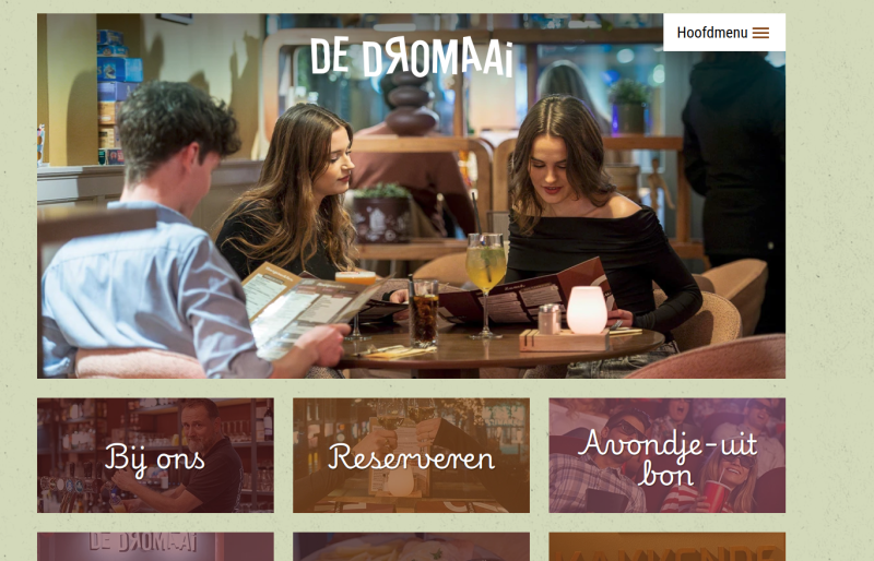 Afbeelding responsive website De Dromaai 2025